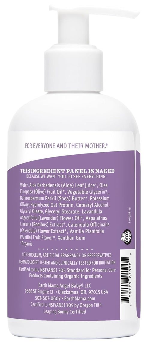 Earth Mama Calming Lavender Baby Lotion for Dry Skin, Calendula Cream for Newborn Skin Care, Organic Moisturizer for Children with Aloe Juice, Roo...