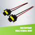 2 PCS Car Fog Light Socket Cable, H8/H9/H11 IP68 Waterproof Female Connector Plug with 4.13" Wire, Adapter Connection Modification Accessories, Co...