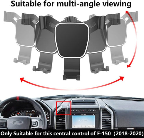 Car Phone Holder for 2018-2020 Ford F-150 F150 Truck Auto Accessories Navigation Bracket Interior Decoration Mobile Cell Phone Mount...