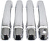 NewYall Chrome Exterior Door Handle Covers for Toyota 4Runner 2010-2021 No Smart Key Holes Outer Outside Front Rear Left Driver and Right Passenge...