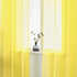 DUALIFE Yellow Curtains 72 Inches Length for Bedroom Set of 2 Panels Grommet Window Semi Voile Light Filtering Sheer Curtains for Living Room 52x7...