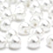 10mm Round White Pearl Buttons for Sewing, Shirts, Skirts, Wedding Dresses, Handmade Decorations, DIY Crafts (50pcs 10mm(0.394inch))...