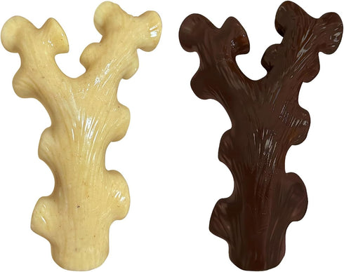 2 Pack Dog Chew Toys for Aggressive Chewers,Boredom and Stimulating Best Dog Toys for Medium/Large Breed,Tough Almost Indestructible Dog Bones for...