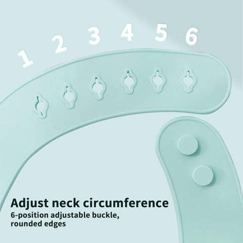 Maveek 2 Pack Baby Silicone Feeding Bibs Waterproof for Newborn Eating Unisex Toddler Bibs Boys & Girls 4 Months Food Catcher...