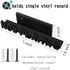 Marsui Now Playing Vinyl Record Wall Stand - Wooden Shelf Hanging Wall Mount Record Display Storage Holder for Room (Black)...