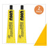 UHU All Purpose Adhesive, Fast, Strong, Crystal-clear, Adjustable, Permanent, Transparent, 125 ml Tube, Pack of 2...