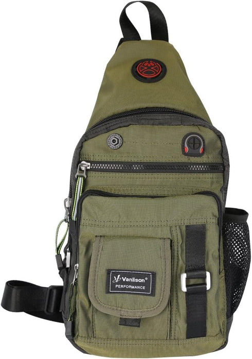 Crossbody Sling Bag Backpack for Men & Women Green...