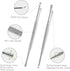 4 Pack Ear Pick with Light, Ear Cleaner Ear Wax Removal Tool Kit for Kids and Adults, Ear Picks Digger & Tweezers & Spiral Spring Ear Spoon Set wi...