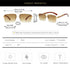 Gleyemor Mens Sunglasses Fashion Rimless Rectangle Sunglasses Square Frameless Sunglasses for Men...