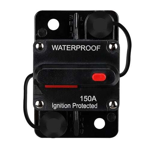 150 AMP Fuse Holders,Audio Circuit Breaker,Reset Fuse Inverter, 12V-48V DC Fuse Holder,Replace Fuses,with reset button,for Automotive Marine Boat ...