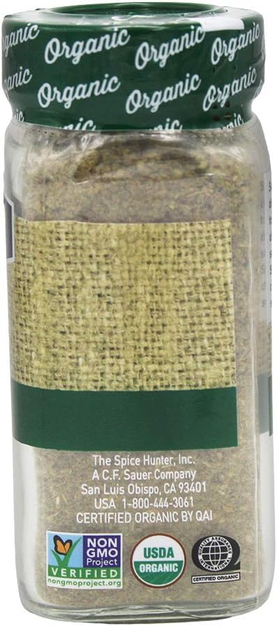 Spice Hunter The Organic Rubbed Sage jar, 0.9 Ounce, Pack of 1...