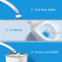 Disposable Toilet Brush and Holder Set with 16 Refills, Toilet Bowl Brush Cleaner Long Handle Wand, Compact Bathroom Toilet Scrubber Cleaning Supp...