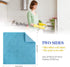 SINLAND 5 Color Assorted Microfiber Dish Cloth Towels Best Kitchen Cloths Cleaning Cloths with Poly Scour Side 12"x12" 5Pack (Pink+Blue+White+Yell...