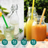 14 Pcs Reusable Silicone Straws 5.5" Mini Small Short Pipe Kids Straw for Baby Toddlers/Children Take & Toss/Tumbler, Chewy, Safe Smoothies Drinki...