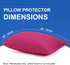uxcell Pillowcases Weave from 100% Egyptian Cotton, Breathable Soft Pillow Cases with Zipper Closure, 2 Pcs Fuchsia Pillow Covers King Size - 20"x...