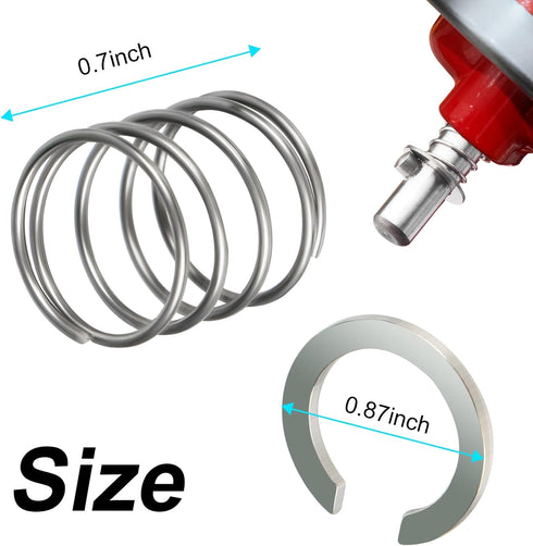 304 Stainless Spring and Washer For KitchenAid Mixers 3.5 Quarts to 7 Quarts Quick Install components...