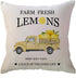 ULOVE LOVE YOURSELF Farm Fresh Lemons Throw Pillow Case Summer Farmhouse Decor Pillow Case Lemon Wreath/Lemon Truck/Lemon Yellow Decorative Cushio...