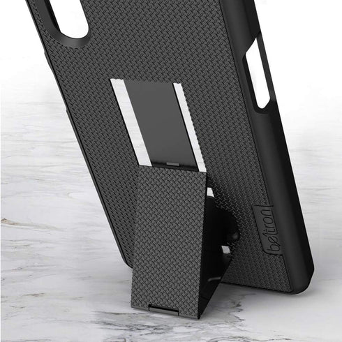 BELTRON Heavy Duty Case with Swivel Belt Clip for Samsung Galaxy XCover Pro G715 (AT&T FirstNet Verizon) Features: Secure Fit & Built-in Kickstand...