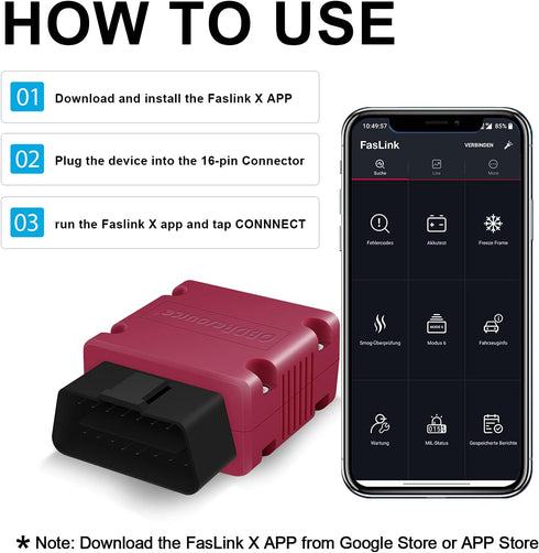 OBDResource OBD2 Scanner Bluetooth 4.0 Professional Automotive Diagnostic Scan Tool for iOS & Android Device Car Code Reader Check Engine Light Su...