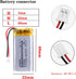 3.7V Lipo Battery 500mAh Rechargeable Lithium ion Polymer Battery 502248 Lithium Polymer ion Battery with JST Connector...
