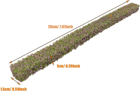 Cayway 10 Pcs Miniature Shrub Strips 7.9 Inches Static Shrub Vegetation Groups Bush Model Groups Bush Model Static Scenery Model Aritificial Plant...