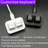 USB mini 2-key keyboard Copy and Paste, programmable macro keyboard, hot swappable mechanical keyboard, with 1.5 meter USB data cable (Black)...