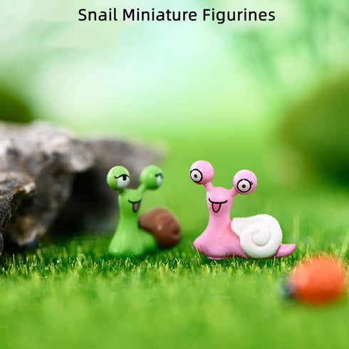 Cute Snails Miniatures, Snail Fairy Garden Accessories for Micro Landscape,Fairy Garden Supplies,Plant Pots, Bonsai Craft Decor, Desk Decoration, ...