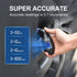 SAFELIFE Digital Tire Pressure Gauge 150 PSI 4 Settings with Backlit LCD and Non-Slip Grip (2package)...