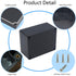 2 Pack Project Box IP65 Waterproof Junction Box ABS Plastic Black Electrical Boxes DIY Electronic Project Case Power Enclosure 4.53"x3.54"x2.17"(1...