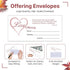 Church Offering Envelopes - Cash Envelopes For Tithes And Offering - Love Offering 2 Corinthians 9:7Tithing Envelopes - Pack of 100 - Swanson Chri...