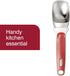 Zyliss Right Scoop Ice Cream Scoop - Ergonomic, Dishwasher-Safe Ice Cream Scooper Perfect for Gelato, Sorbet, Frozen Yogurt & More - Red...