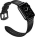 OUHENG Compatible with Apple Watch Band 49mm/46mm/45mm/44mm/42mm, Sweatproof Genuine Leather and Rubber Hybrid Band for iWatch Ultra 2/1 Series 10...
