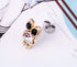 400pcs Hypoallergenic Stainless Steel Earrings Posts Flat Pad Blank Earring Pin Studs with Butterfly Earring Backs for Jewelry Making Findings (8m...
