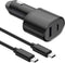 60w Car Charger Super Fast Charging 2.0 Dual-Port (45W+15W) with USB C to C Cable for Samsung Galaxy S24 Ultra/S24/S24+/S23,S22,S21/S21 Ultra/ S21...