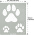 Aleks Melnyk No.61 Metal Stencils Paw Print for Painting on Wood, Tiger Print Stencil, Dog Paw, Puppy Paw, Small Cat Paw, Dog Footprint Stencil, P...