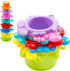 INNOCHEER Baby Bath Toys for Water Table, Toddler Water Toys with Mold Free Bath Toys Stacking Cups, Quick Dry Organizer Net, 13 Pcs Water Table T...