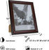 Kiera Grace Classic Traditional Lucy Picture Frame, 8" x 10", Dark Brown...