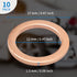 M12 Copper Oil Drain Plug Crush Washer Gasket Fits for BMW, M12 x 17 x 1.5, 10 Pack...