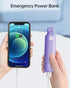Portable Handheld Fan, Personal Mini Fan - Hand Held Fan, LED Display, USB Rechargeable Small Travel Fan with Portable Charger, Cute Lash Eyelash ...