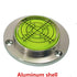 50mm scale High precision horizontal bubble Aluminium Case Bullseye Spirit Bubble Surface Level Round Inclinometers for Surveying Instruments and ...