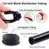 Micro Drip Irrigation Kit, Yulaiyoen Garden Irrigation System Plant Automatic Watering Kit with 32.8ft 1/4inch Blank Distribution Tubing Hose Adju...