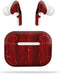 MightySkins Compatible with Apple Airpods Pro - Cherry Grain | Protective, Durable, and Unique Vinyl Decal Wrap Cover | Easy to Apply, Remove, and...