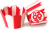 Popcorn Cupcake Wrappers, Red and White Striped - Circus Party Supplies, Carnival Decorations, and Movie Night Theme - Set of 48 for Birthday Part...