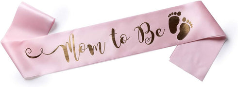 OLILLY Perfect Pink Mom to Be Sash - Enjoy Your Baby Shower...