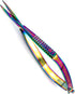 Mini Embroidery Sewing Scissor - Titanium Spring Action Scissor 4.0" - German Stainless Steel, Straight Tip, Snips, Thread Scissor - By The Unique...