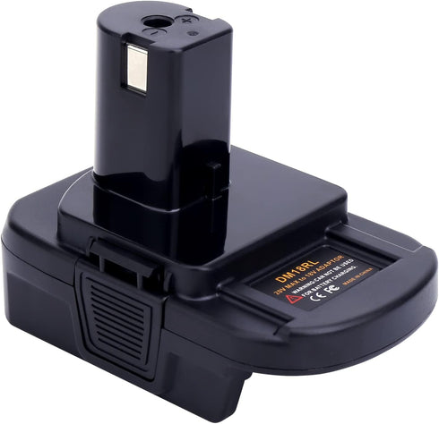 DM18RL 20V Battery Adapter for Ryobi 18V Tools, Convert DeWalt 20V Lithium Battery &Milwaukee 18V Lithium Battery to Ryobi 18V NiCad & NiMh Li-ion...