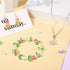 Craftdady 200Pcs Glass Flower Beads Lampwork Leaf Beads Colorful Crystal Floral Charms Cute Fun Beads for Crafts DIY Earrings Jewelry Making Suppl...