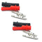 2 Pair Silicone Alligator Clips Set, Professional 1000V 10A Alligator Clip Test Kit, Banana Test Lead Probe Clip, Test Extension Compatible with F...