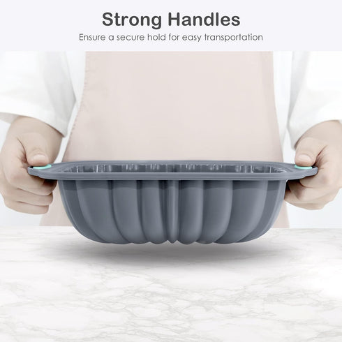 Silicone Bread Loaf Pan, Non-Stick Bread Pans for Homemade Bread, Silicone Baking Mold with Metal Reinforced Frame More Strength for Long-Lasting ...