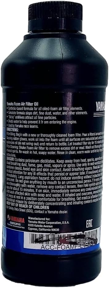 Yamaha ACC-FOAMF-LT-ER Foam Filter Oil for EF1000iS Yamaha Inverter...